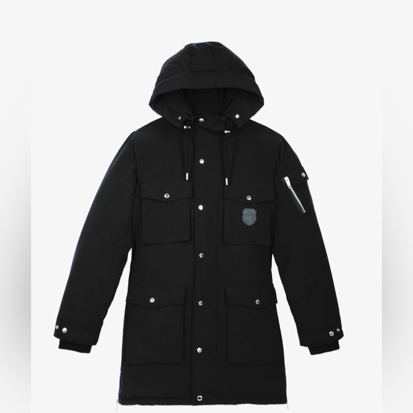 The Kooples Hooded Black Parka
